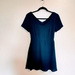 Navy fit and flare One Clothing size small dress
